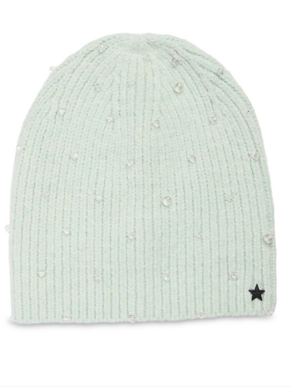 Jocelyn Crystal Bead Rib Knit Hat.Color:Mint. NWT Gifts